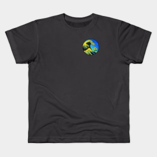 Great wave - rising sunflower, small design Kids T-Shirt